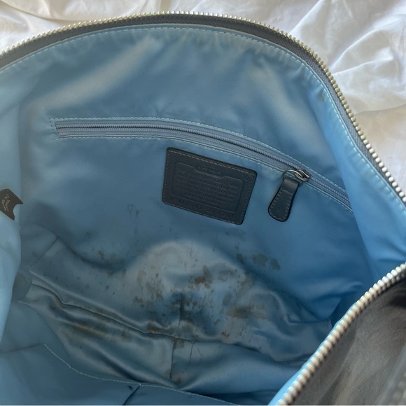 Navy Blue Coach Purse - Picture 5 of 6